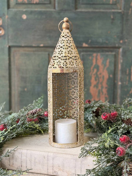 Filigree Flourish Lantern | 16.5" | NOT CURRENTLY IN STOCK-New For Holiday 2026!