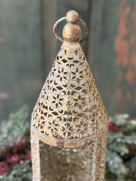 Filigree Flourish Lantern | 16.5" | NOT CURRENTLY IN STOCK-New For Holiday 2026!