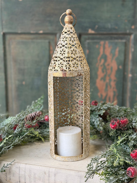 Filigree Flourish Lantern | 16.5" | NOT CURRENTLY IN STOCK-New For Holiday 2026!