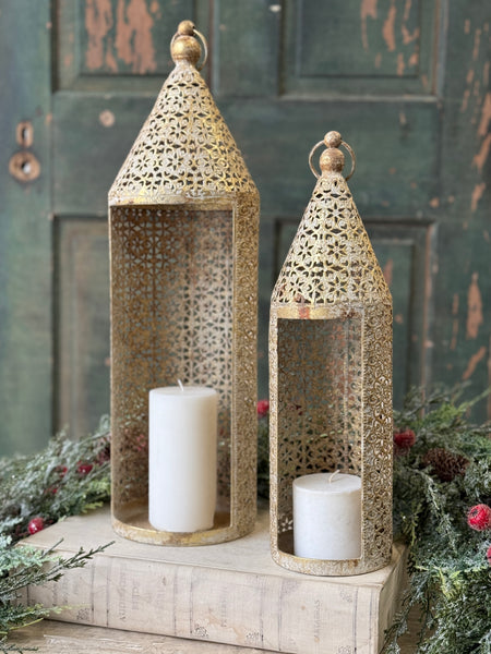 Filigree Flourish Lantern | 22.5" | NOT CURRENTLY IN STOCK-New For Holiday 2026!