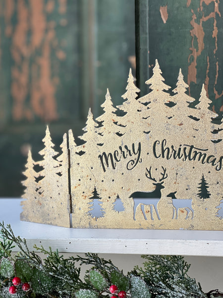 Mantle Scene | 17.5" | Winter Woods