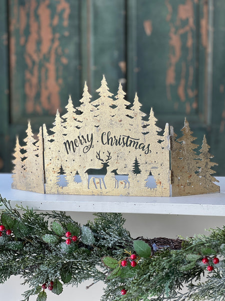 Mantle Scene | 17.5" | Winter Woods