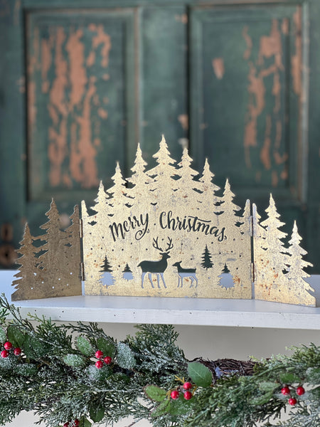 Mantle Scene | 17.5" | Winter Woods