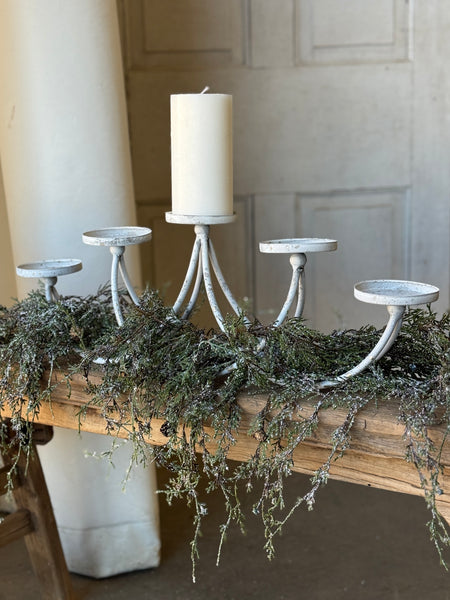 Weeping Cedar Garland | Snow | 6'