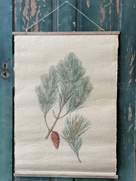 Hanging Scroll | 37.75" | Pine Sprig | NEW CLOSEOUT!  From $7.50