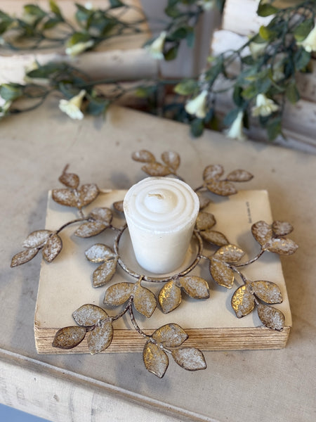 Illuminated Leaves Candle Ring | 8.75" | NOT CURRENTLY IN STOCK-New For Spring 2027!