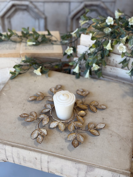 Illuminated Leaves Candle Ring | 8.75" | NOT CURRENTLY IN STOCK-New For Spring 2027!