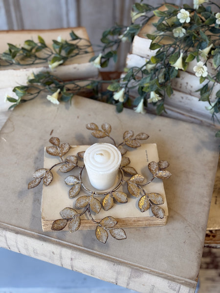 Illuminated Leaves Candle Ring | 8.75" | NOT CURRENTLY IN STOCK-New For Spring 2027!