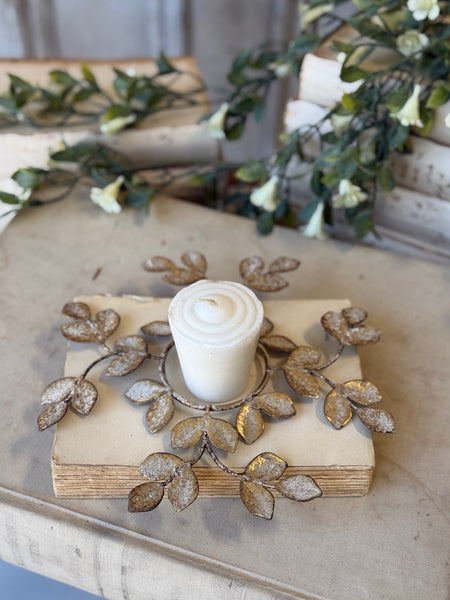 Illuminated Leaves Candle Ring | 8.75" | NOT CURRENTLY IN STOCK-New For Spring 2027!