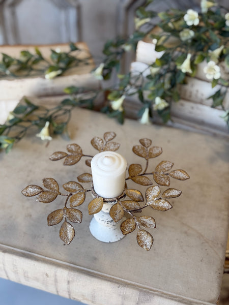 Illuminated Leaves Candle Ring | 7.75" | NOT CURRENTLY IN STOCK-New For Spring 2027!