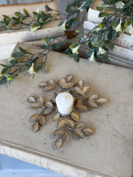 Illuminated Leaves Candle Ring | 7.75" | NOT CURRENTLY IN STOCK-New For Spring 2027!
