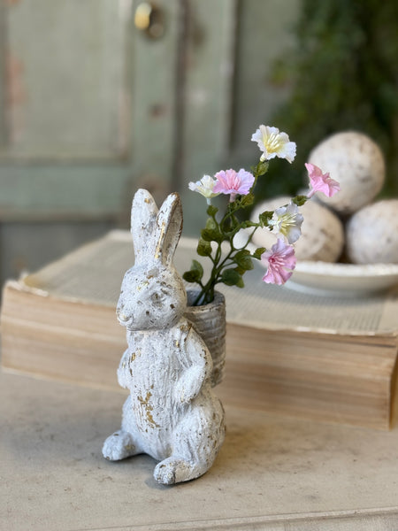Bunny Basket | 6.25" | Gilded White | NOT CURRENTLY IN STOCK-New For Spring 2027!