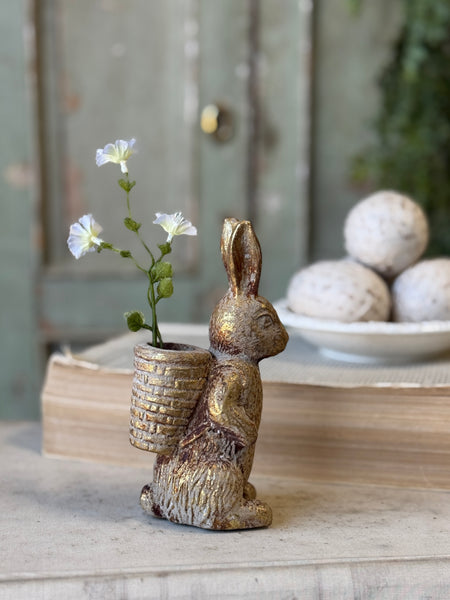 Bunny Basket | 6.25" | Gilded Brown | NOT CURRENTLY IN STOCK-New For Spring 2027!