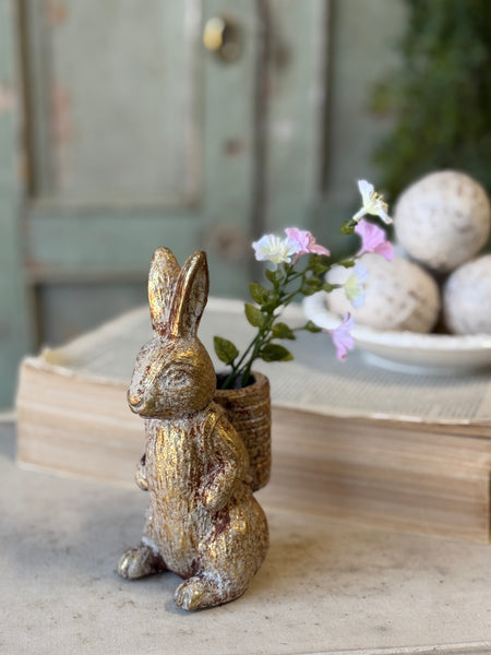 Bunny Basket | 6.25" | Gilded Brown | NOT CURRENTLY IN STOCK-New For Spring 2027!