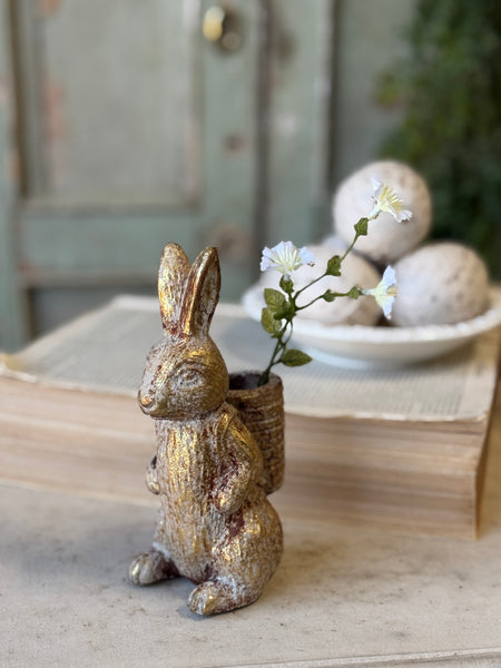 Bunny Basket | 6.25" | Gilded Brown | NOT CURRENTLY IN STOCK-New For Spring 2027!