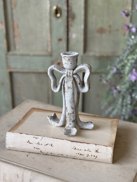 Rustic Ribbon Candle Holder | 7" | NOT CURRENTLY IN STOCK-New For Spring 2027!