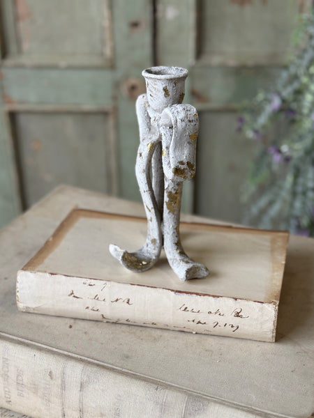 Rustic Ribbon Candle Holder | 7" | NOT CURRENTLY IN STOCK-New For Spring 2027!