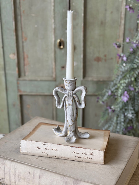 Rustic Ribbon Candle Holder | 7" | NOT CURRENTLY IN STOCK-New For Spring 2027!