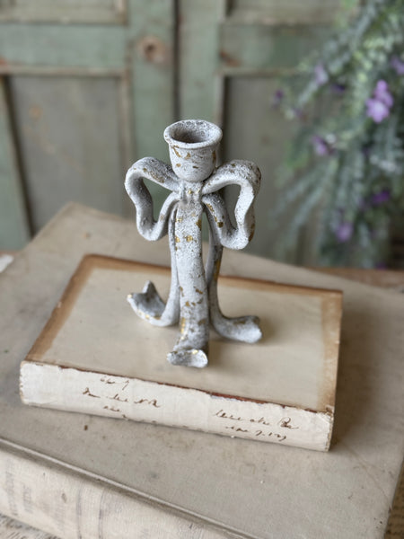 Rustic Ribbon Candle Holder | 7" | NOT CURRENTLY IN STOCK-New For Spring 2027!
