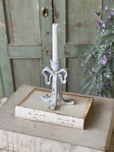 Rustic Ribbon Candle Holder | 6" | NOT CURRENTLY IN STOCK-New For Spring 2027!