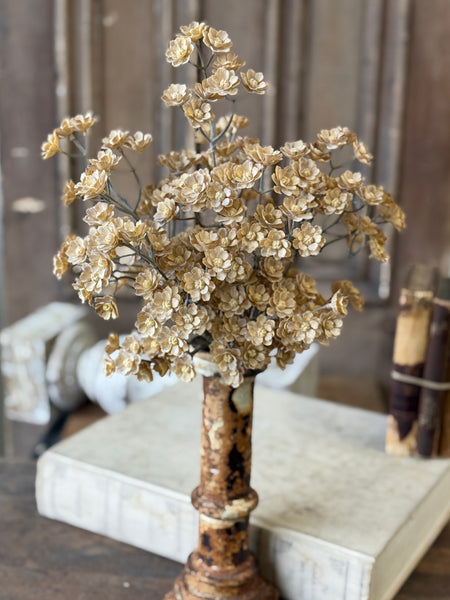 Flaxen Floret Bush | 17" | NOT CURRENTLY IN STOCK-New For Holiday 2026!