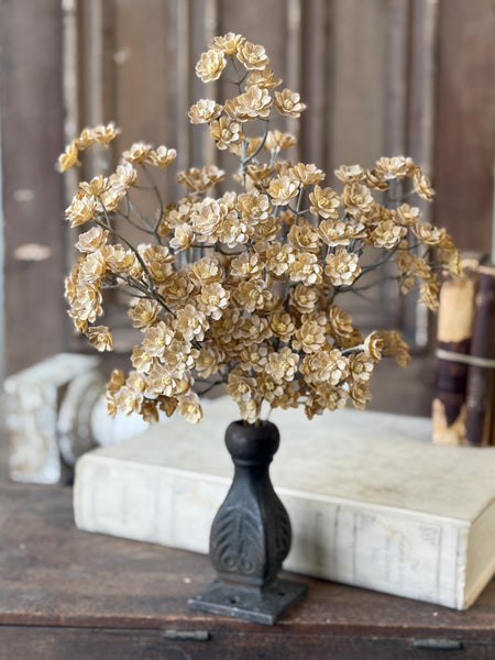 Flaxen Floret Bush | 17" | NOT CURRENTLY IN STOCK-New For Holiday 2026!
