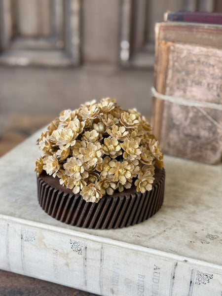 Flaxen Floret Half Sphere | 5" | NOT CURRENTLY IN STOCK-New For Holiday 2026!