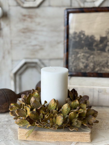 Sepia Groves Candle Ring | 9” | NOT CURRENTLY IN STOCK-New For Holiday 2026!