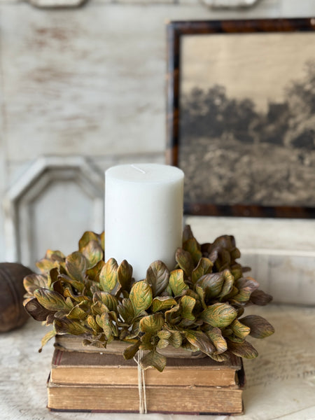 Sepia Groves Candle Ring | 9” | NOT CURRENTLY IN STOCK-New For Holiday 2026!
