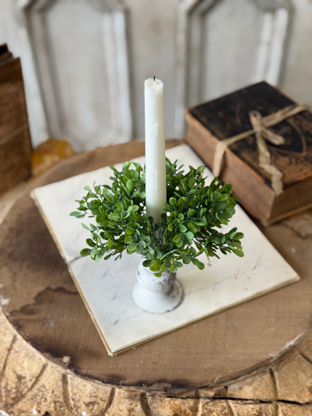 Santal Leaves Candle Ring | 5" | NOT CURRENTLY IN STOCK-New For Spring 2027!