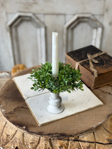 Santal Leaves Candle Ring | 5" | NOT CURRENTLY IN STOCK-New For Spring 2027!