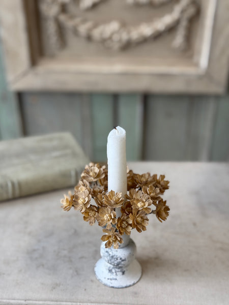 Farrah Floret Candle Ring | 4" | Drift | NOT CURRENTLY IN STOCK-New For Spring 2027!