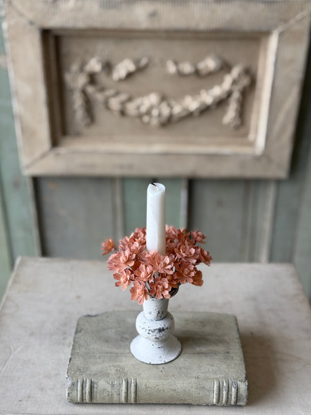 Farrah Floret Candle Ring | 4" | Dusty | NOT CURRENTLY IN STOCK-New For Spring 2027!