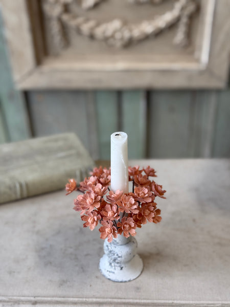 Farrah Floret Candle Ring | 4" | Dusty | NOT CURRENTLY IN STOCK-New For Spring 2027!