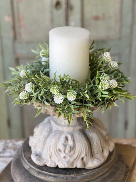 Thimble Buds Candle Ring | 10" | Cream | NOT CURRENTLY IN STOCK-New For Spring 2026!