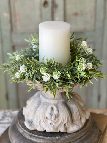 Thimble Buds Candle Ring | 10" | Cream | NOT CURRENTLY IN STOCK-New For Spring 2026!