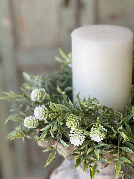 Thimble Buds Candle Ring | 10" | Cream | NOT CURRENTLY IN STOCK-New For Spring 2026!