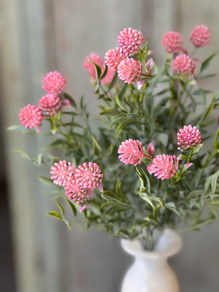 Thimble Buds Bush | 17" | Pink | NOT CURRENTLY IN STOCK-New For Spring 2026!