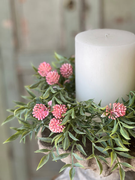Thimble Buds Candle Ring | 4.5" | Pink | NOT CURRENTLY IN STOCK-New For Spring 2026!
