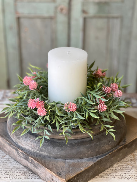 Thimble Buds Candle Ring | 4.5" | Pink | NOT CURRENTLY IN STOCK-New For Spring 2026!