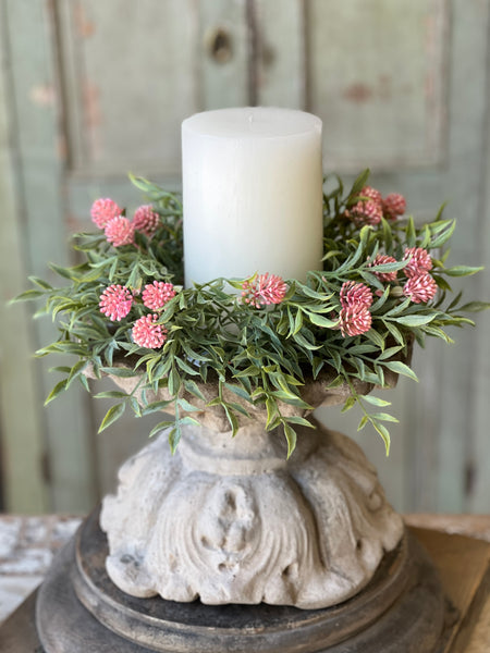 Thimble Buds Candle Ring | 4.5" | Pink | NOT CURRENTLY IN STOCK-New For Spring 2026!