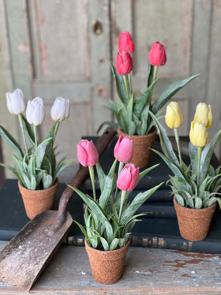 Holland Tulip Pot | 12" | Yellow | NOT CURRENTLY IN STOCK - Spring 2026