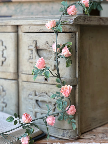 Calloway Rose Garland | 6' | Pink | NOT CURRENTLY IN STOCK-New For Spring 2026!