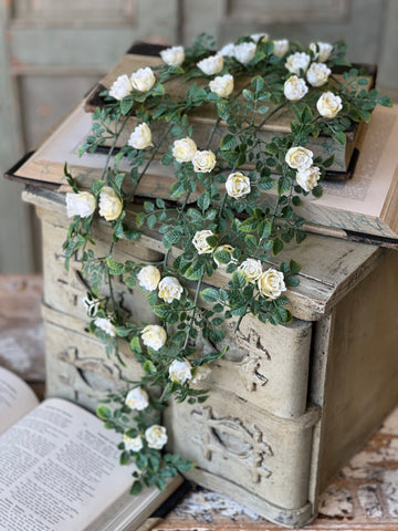 Calloway Rose Hanging | 26.5" | Cream | NOT CURRENTLY IN STOCK-New For Spring 2026!