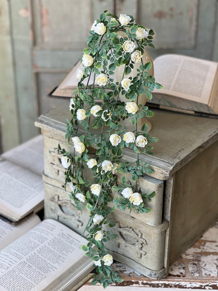 Calloway Rose Hanging | 26.5" | Cream | NOT CURRENTLY IN STOCK-New For Spring 2026!