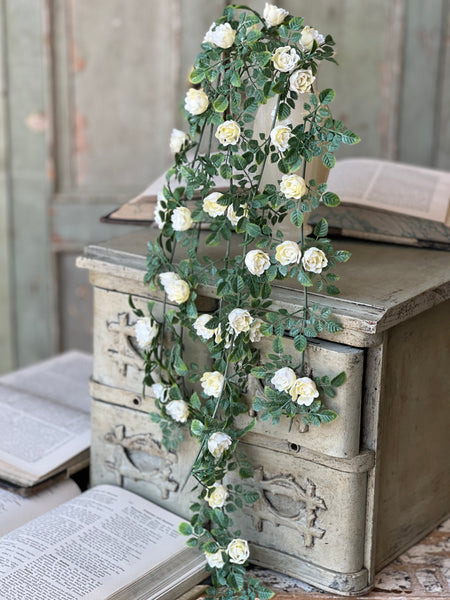 Calloway Rose Hanging | 26.5" | Cream | NOT CURRENTLY IN STOCK-New For Spring 2026!