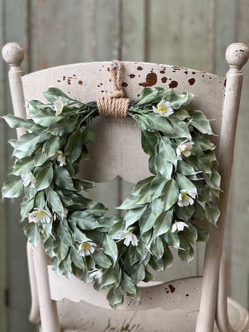 Idle Hour Wreath | 13.5" | White | NOT CURRENTLY IN STOCK-New For Spring 2026!