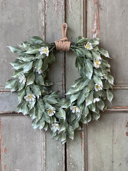 Idle Hour Wreath | 13.5" | White | NOT CURRENTLY IN STOCK-New For Spring 2026!