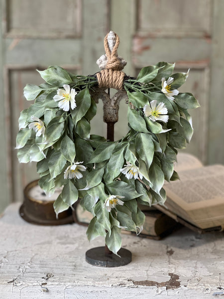 Idle Hour Wreath | 10.5" | White | NOT CURRENTLY IN STOCK-New For Spring 2026!