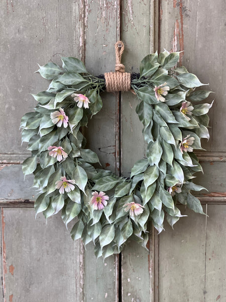 Idle Hour Wreath | 13.5" | Pink | NOT CURRENTLY IN STOCK-New For Spring 2026!